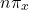 \[n\pi_x\]