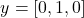 \[y = [0,1,0]\]